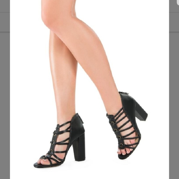 justfab strappy heels